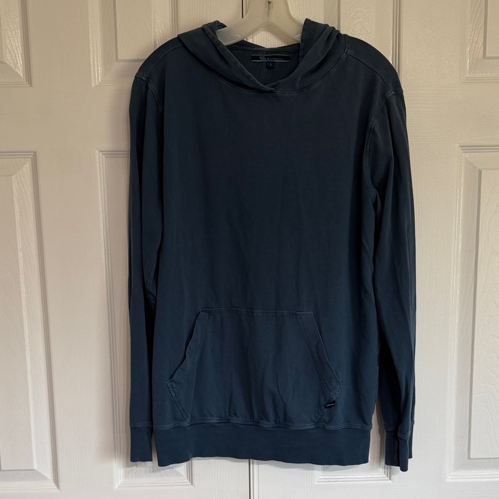 SHORE Made in the USA Dark Blue Long Sleeve Hoodie